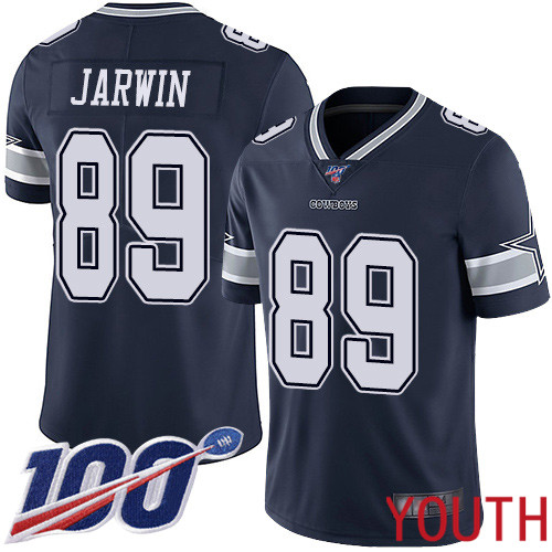 Youth Dallas Cowboys Limited Navy Blue Blake Jarwin Home #89 100th Season Vapor Untouchable NFL Jersey->women nfl jersey->Women Jersey